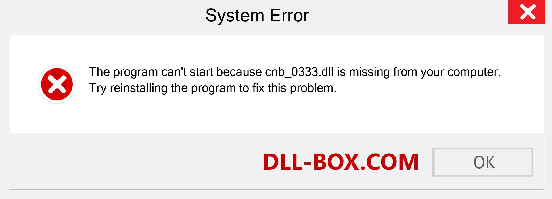  cnb_0333.dll file is missing?. Download for Windows 7, 8, 10 - Fix  cnb_0333 dll Missing Error on Windows, photos, images